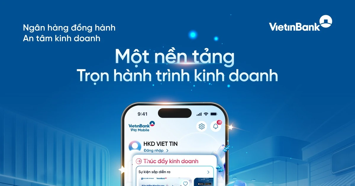 VietinBank ra mắt không gian số dành riêng cho hộ kinh doanh trên VietinBank iPay Mobile