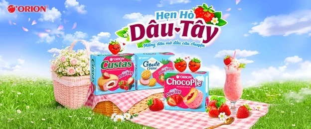 Orion ra mắt bộ 3 sản phẩm ‘Hẹn Hò Dâu Tây’ – trải nghiệm vị dâu theo nhiều cách khác nhau