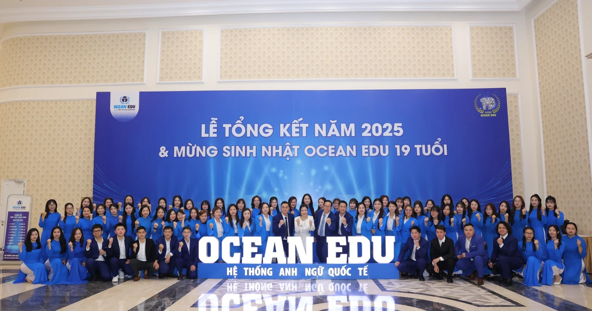 Bùng nổ và giàu cảm xúc Lễ tổng kết 2025 và mừng sinh nhật Ocean Edu 19 tuổi