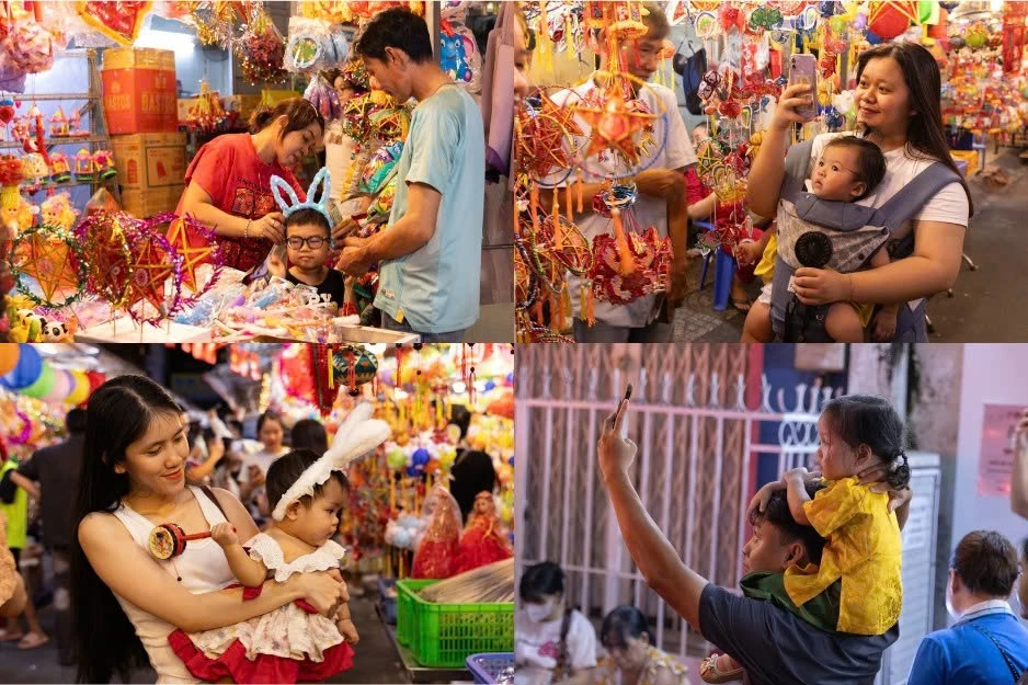 Chật kín người chơi trung thu tại phố lồng đèn lớn nhất TPHCM