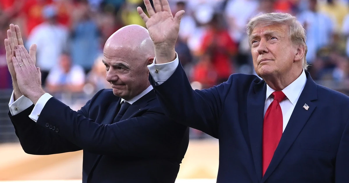 Toàn cảnh hình ảnh ông Trump xuất hiện trở thành tâm điểm chung kết World Cup