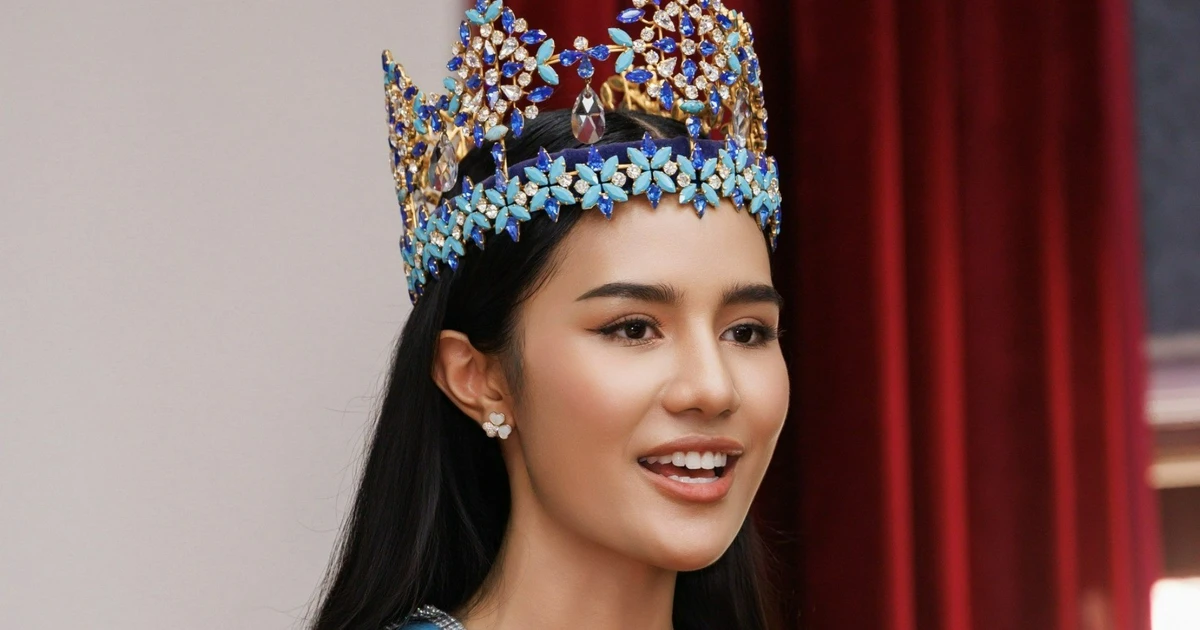 Đương kim Hoa hậu Thế giới trao quà cho trẻ em ở Quảng Ninh