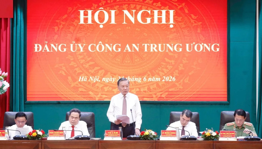 Tổng Bí thư, Chủ tịch nước phát biểu chỉ đạo tại Hội nghị Đảng ủy Công an Trung ương