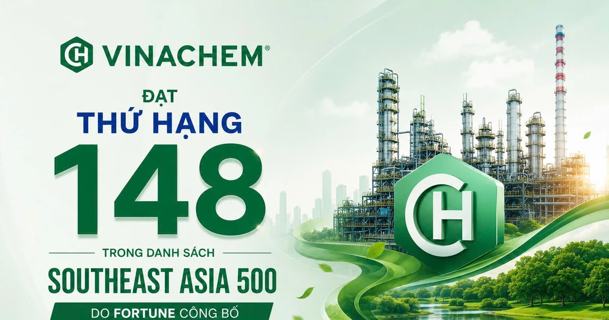 Vinachem được vinh danh Top 500 doanh nghiệp hàng đầu Đông Nam Á năm 2026