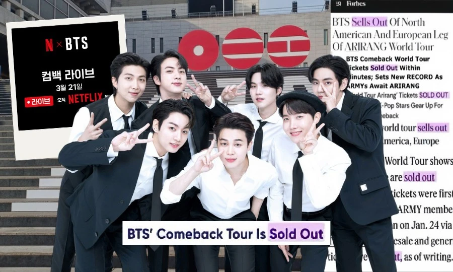 BTS tái xuất hoành tráng trên "con đường nhà Vua" và hàng loạt điều "chưa từng có"