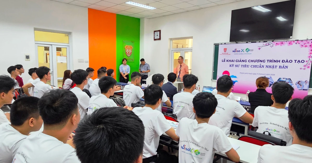 Khai giảng khóa kỹ sư tiêu chuẩn Nhật Bản đầu tiên tại Đại học Huế