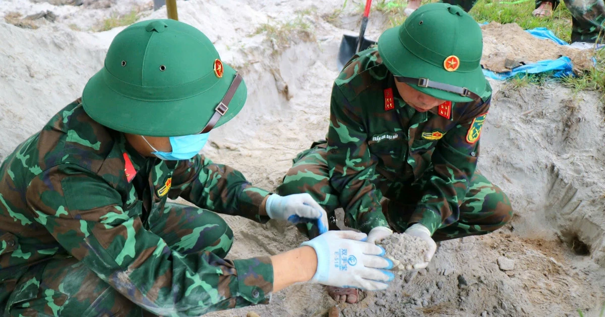 Phát hiện hài cốt liệt sĩ tại khu vực ga xe lửa ở Huế