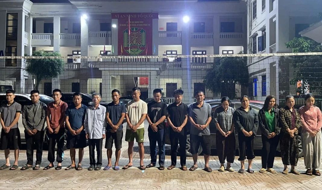 Triệt phá sòng bạc giữa rừng sâu tại Nghệ An