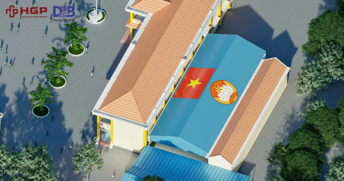 Hoàng Gia Phát Group xây nhà đa năng cho học sinh vùng cao chào mừng Đại hội MTTQ Việt Nam lần thứ XI