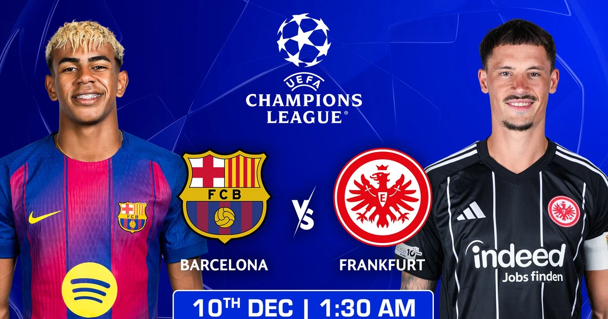 Nhận định Barcelona vs Frankfurt, 03h00 ngày 10/12: Trút mưa bàn thắng