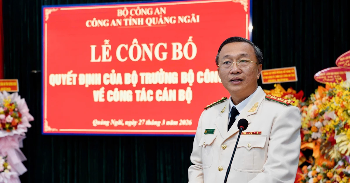 Công bố quyết định của Bộ trưởng Bộ Công an về công tác cán bộ ở Quảng Ngãi