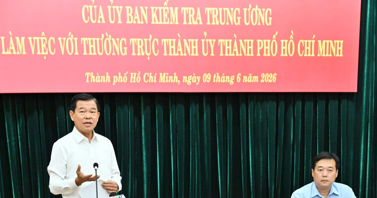 Ủy ban Kiểm tra Trung ương làm việc với Thường trực Thành ủy TPHCM