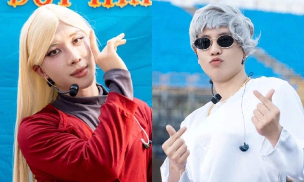 NICKY hóa Phùng Khánh Linh, Quân A.P diện áo bà ba đi tập concert ATSH D-9