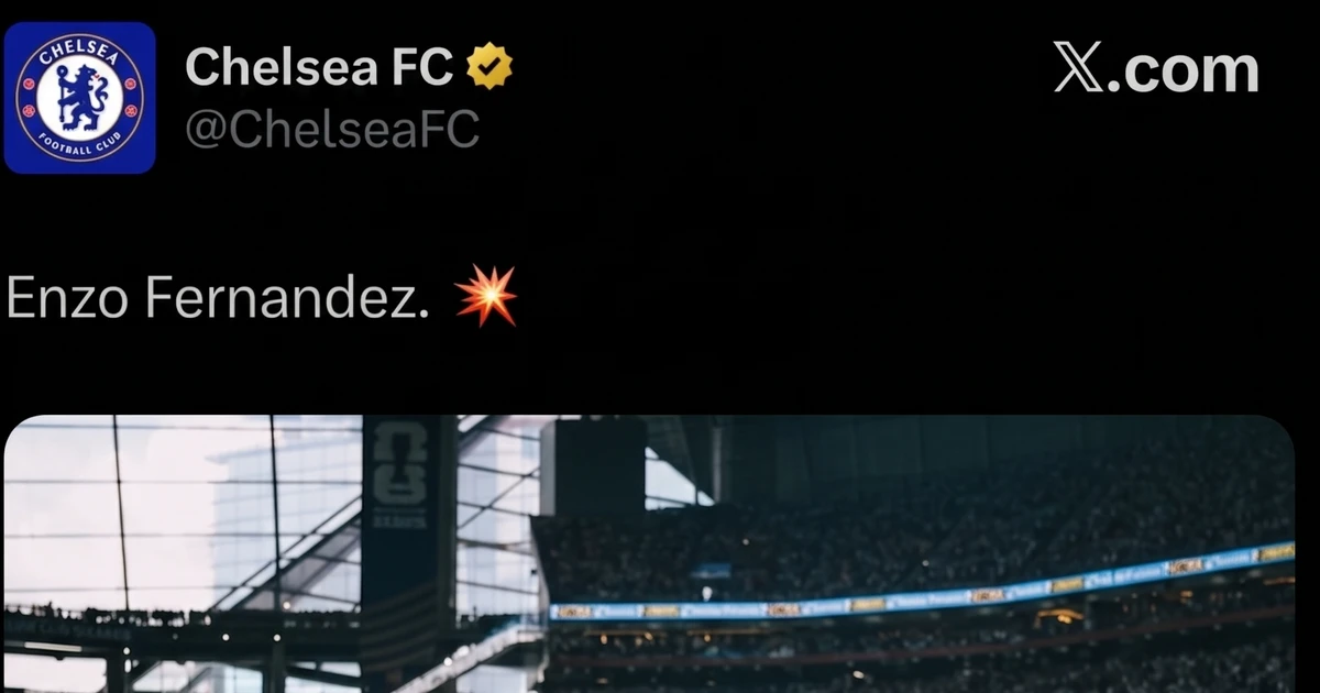 Chelsea bị dư luận Anh ‘ném đá’ dữ dội vì lên tút chúc mừng Enzo Fernandez