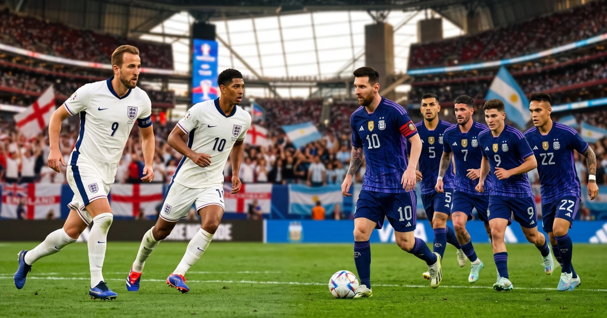 Bán kết Anh vs Argentina: Cuộc đối đầu của hai nghệ thuật ghi bàn