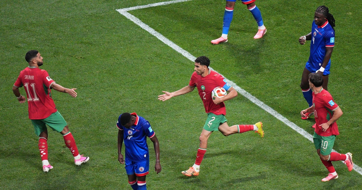 Hakimi và Saibari tỏa sáng, Morocco ngược dòng kịch tính vào vòng knock-out