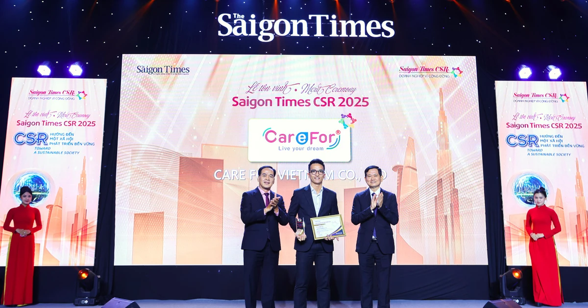 Care For Việt Nam được vinh danh tại chương trình Saigon Times CSR năm thứ hai liên tiếp