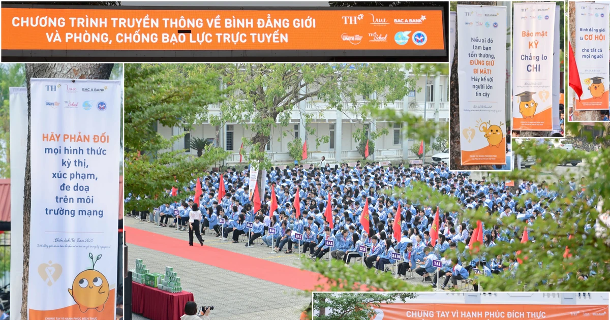 Tô cam 2025: Hơn 1.500 học sinh cùng nói ‘không’ với định kiến giới và bạo lực trực tuyến