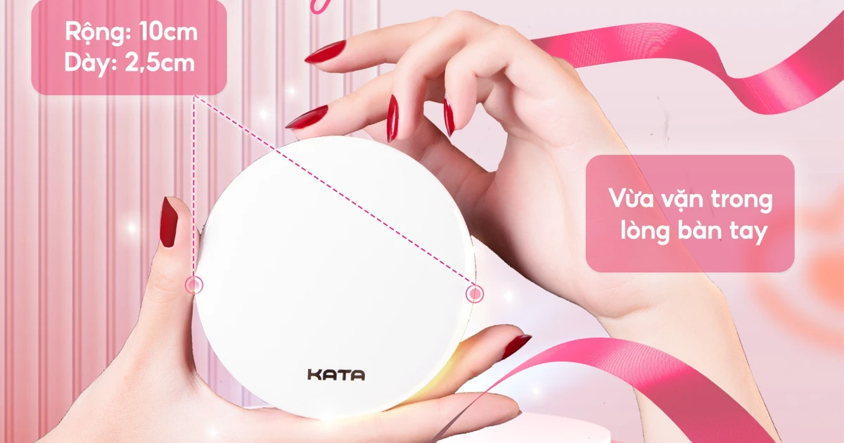 Gương trang điểm đèn led KATA Miro O2 Pocket - Gương mini gây 'sốt' trong giới làm đẹp