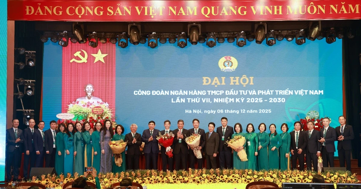 Công đoàn BIDV tổ chức thành công Đại hội đại biểu lần thứ VII, nhiệm kỳ 2025 - 2030