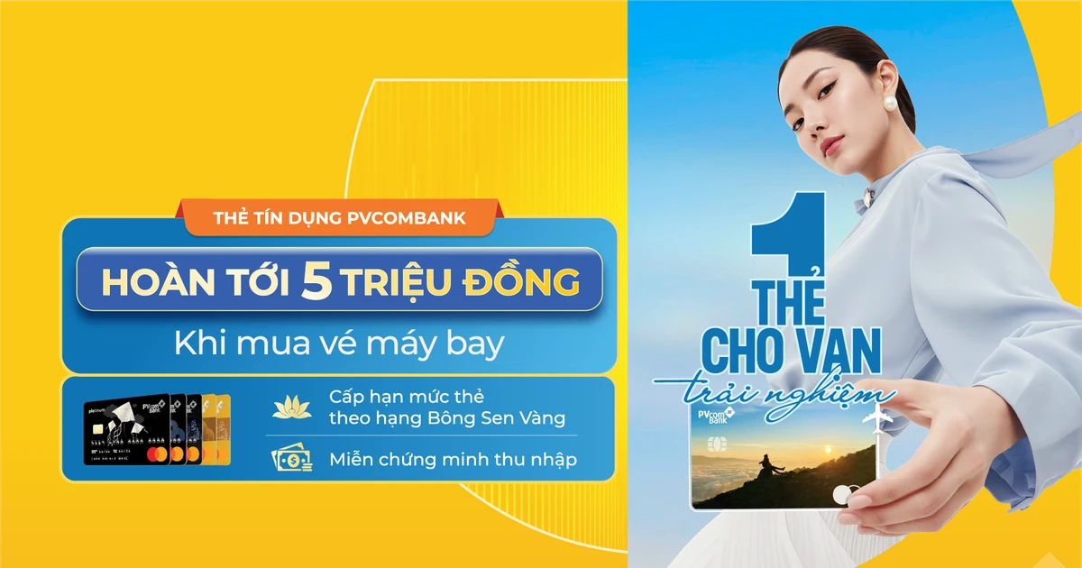 Tận hưởng hành trình bay trọn vẹn cùng thẻ tín dụng PVcomBank