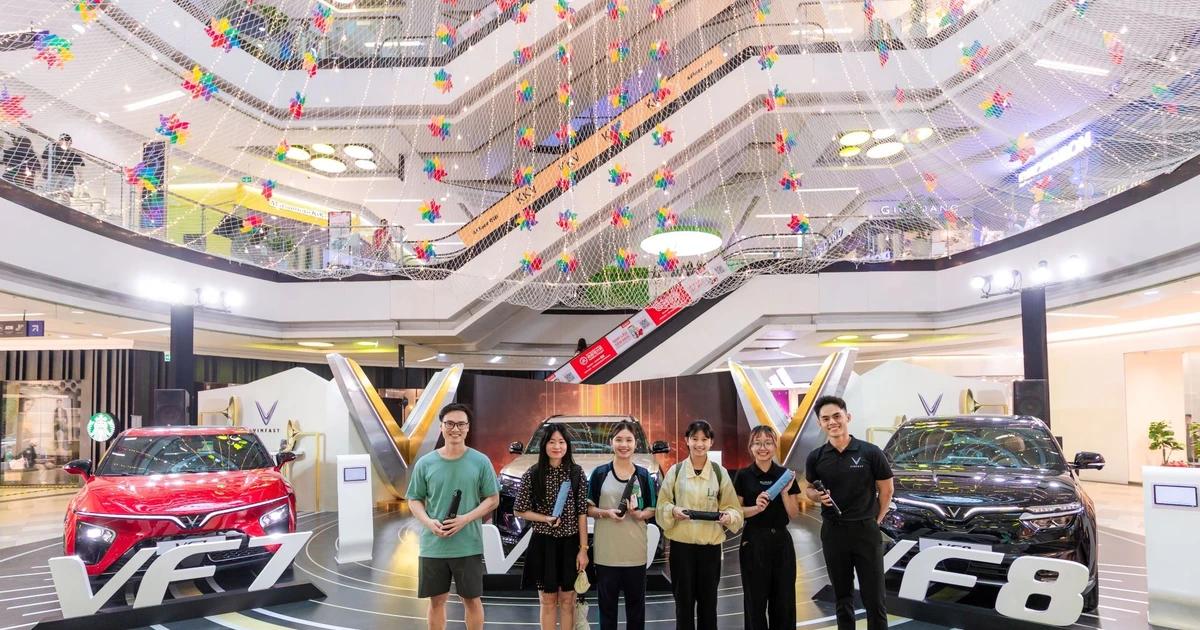Bộ ba VinFast VF 7, VF 8, VF 9 hút khách tại ngày hội trải nghiệm xe điện