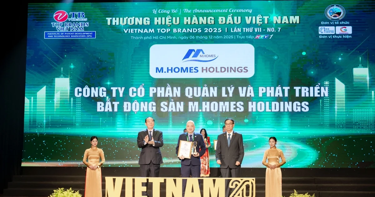 M.Homes Holdings được vinh danh Top 3 Công ty Quản lý Bất động sản tốt nhất Việt Nam