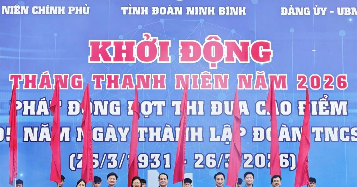 Ninh Bình khởi động Tháng Thanh niên 2026, phát động thi đua cao điểm chào mừng 95 năm thành lập Đoàn