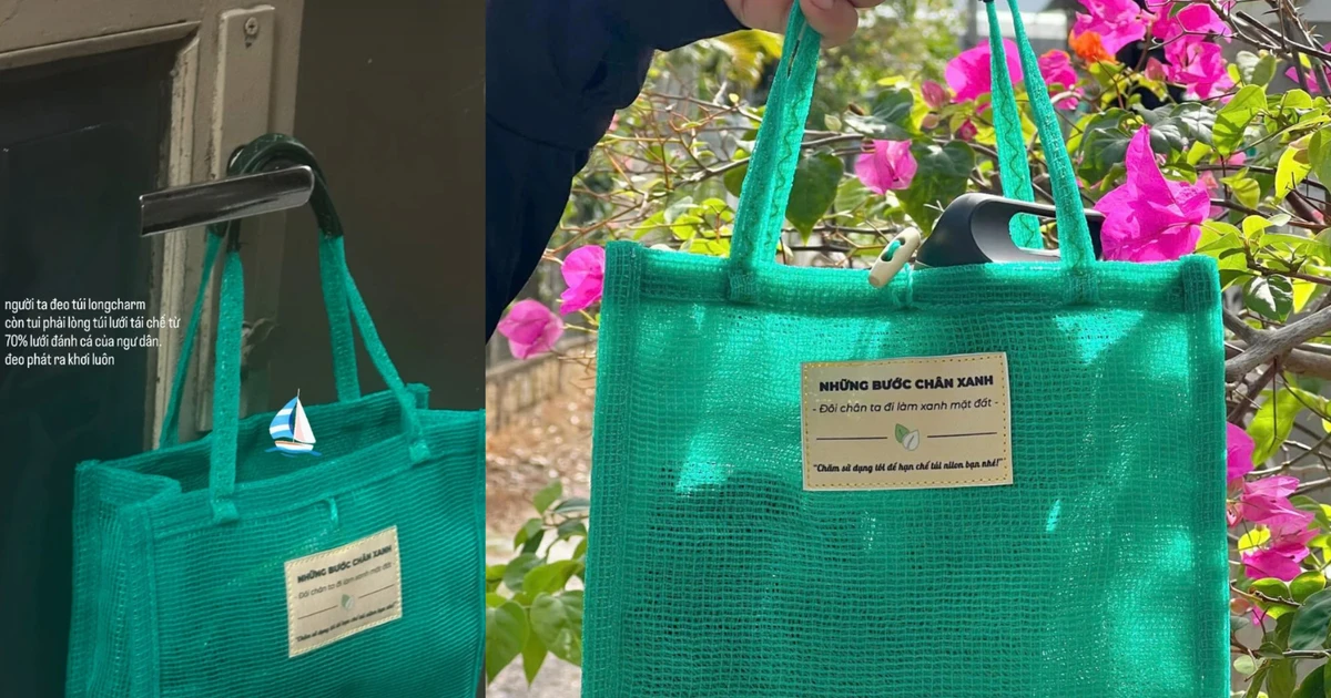 Gen Z “phải lòng” túi tái chế làm từ lưới cá: Vừa xinh lạ, vừa bảo vệ môi trường