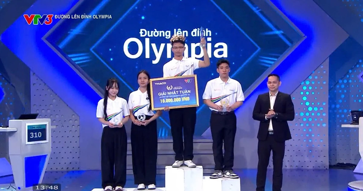 Nam sinh Hà Tĩnh giành vòng nguyệt quế Tuần Olympia 26 với điểm số ấn tượng