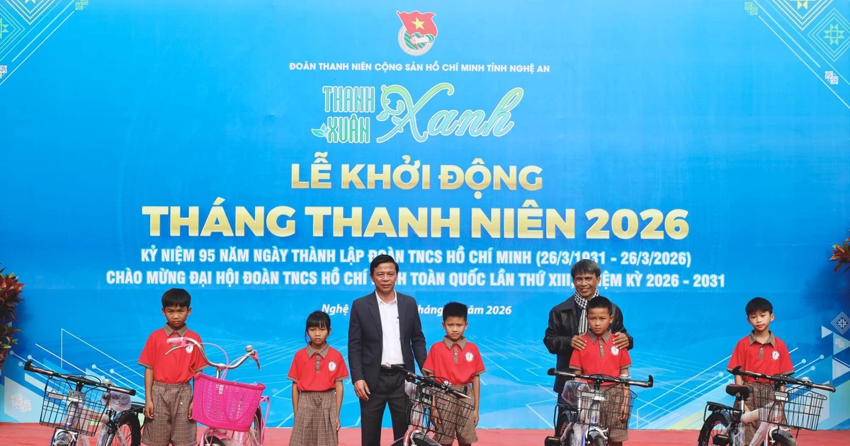 Nghệ An sôi nổi khởi động Tháng Thanh niên 2026 với chủ đề “Thanh xuân Xanh”