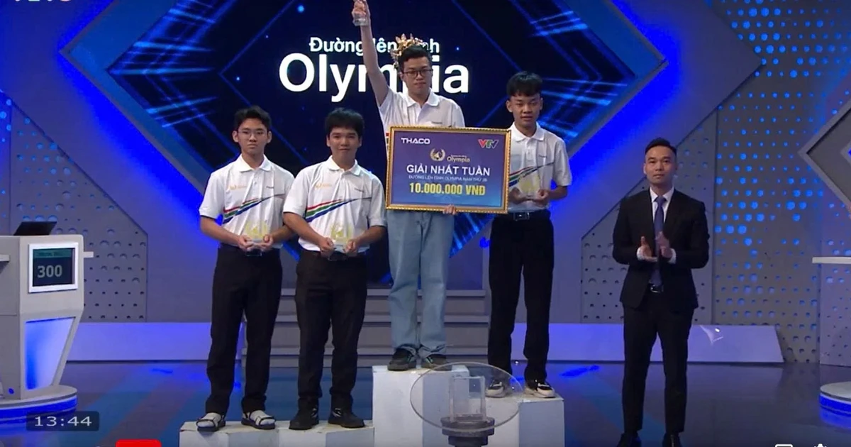 Olympia 26: Nam sinh Hà Nội giành vòng nguyệt quế Tuần với điểm số áp đảo