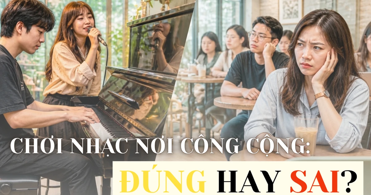 Vô tư đàn hát ở quán cà phê, đôi bạn trẻ bị chê "kém duyên" nơi công cộng
