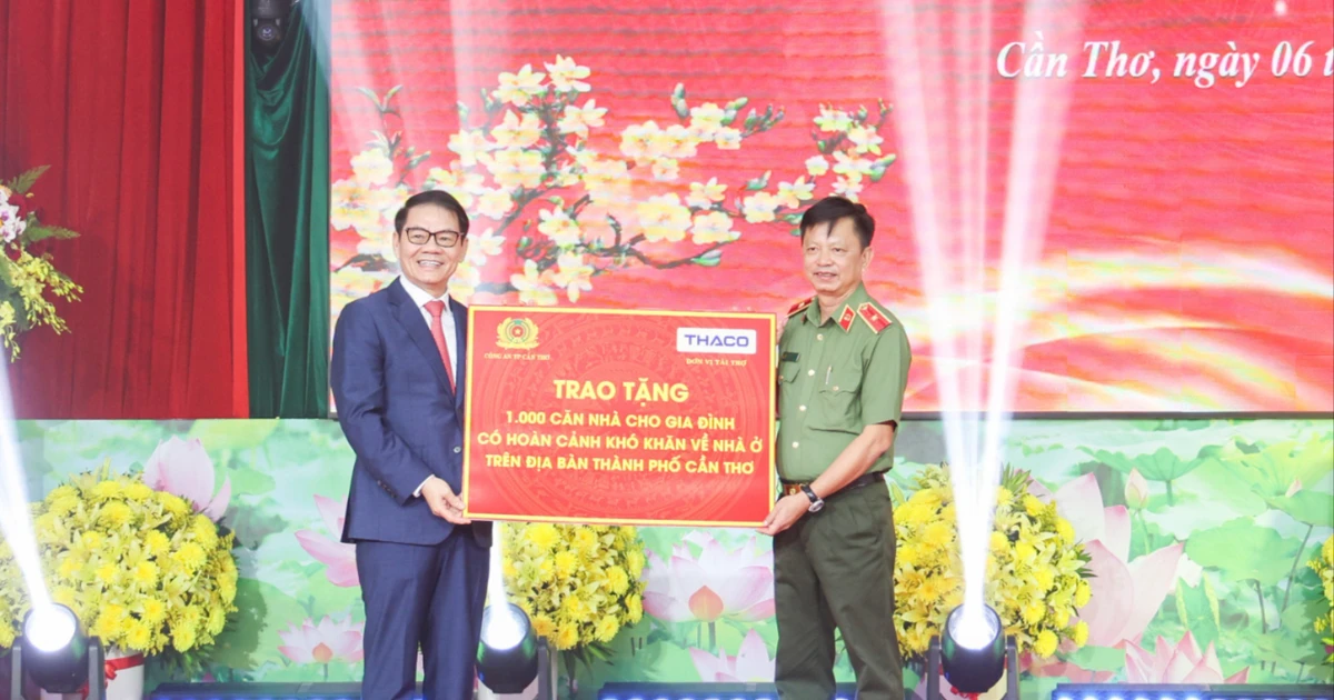 Công an Cần Thơ vận động trao tặng 1.000 căn nhà cho hộ dân khó khăn