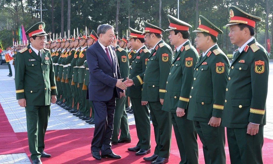 Tổng Bí thư Tô Lâm dự Lễ kỷ niệm 80 năm Ngày truyền thống Quân khu 9