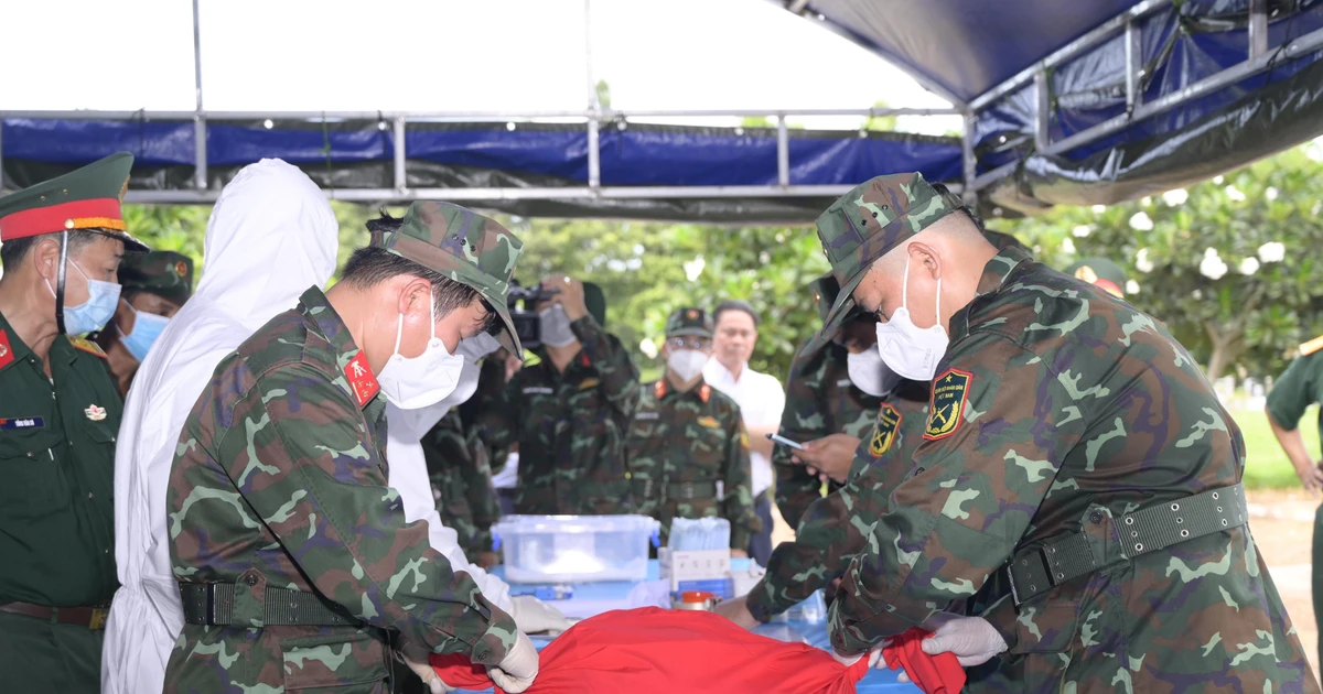 An Giang bắt đầu lấy mẫu giám định ADN hài cốt liệt sĩ chưa xác định danh tính