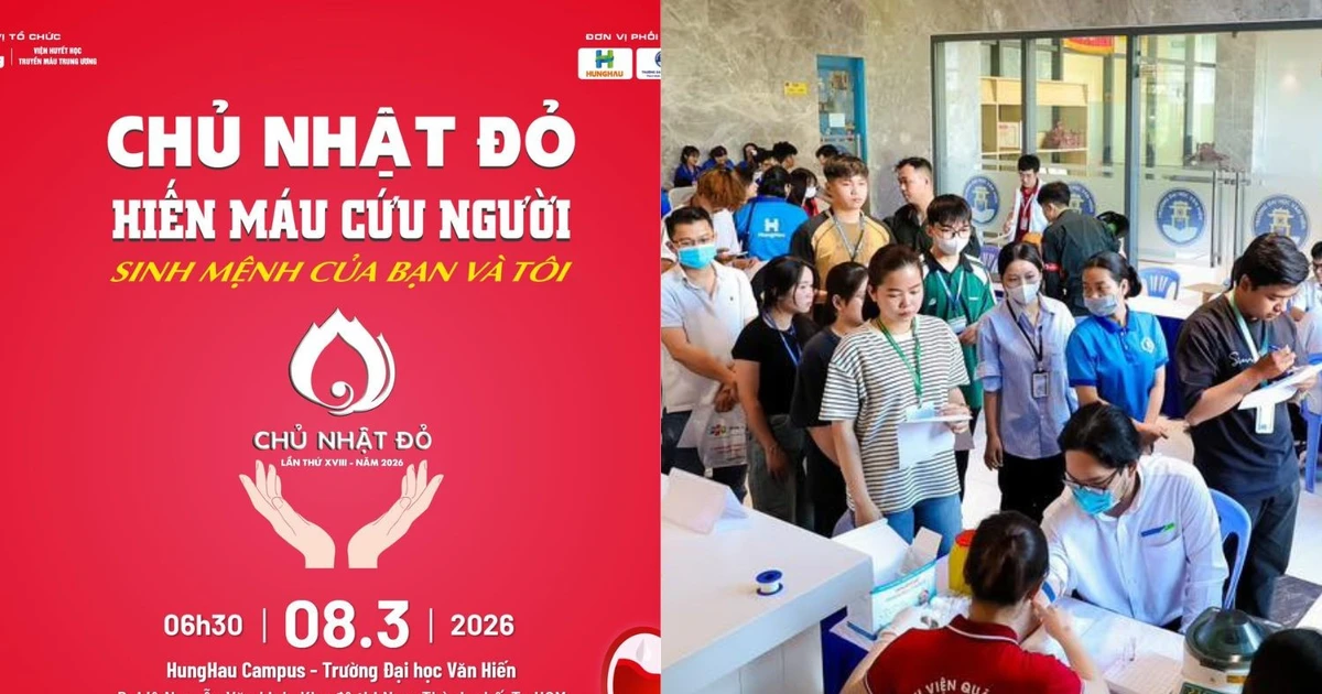 Hơn 5.000 sinh viên các trường đại học tại TP.HCM sẽ tham gia Chủ Nhật Đỏ 2026