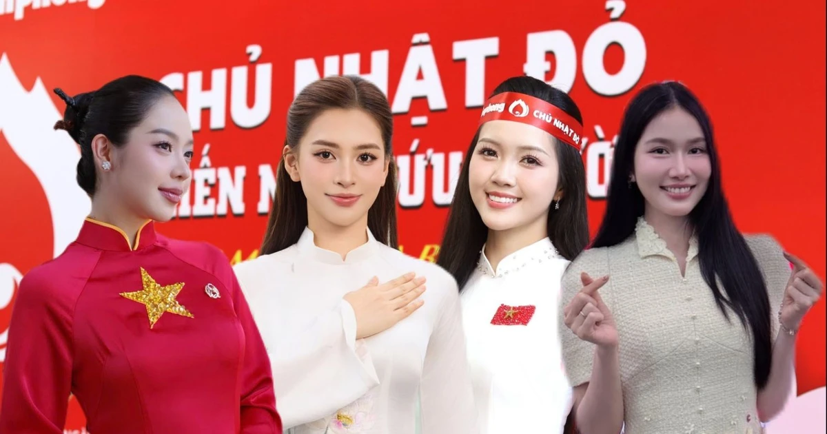 Hoa hậu Tiểu Vy, Thanh Thủy, Á hậu Phương Anh xác nhận tham gia Chủ Nhật Đỏ 2026