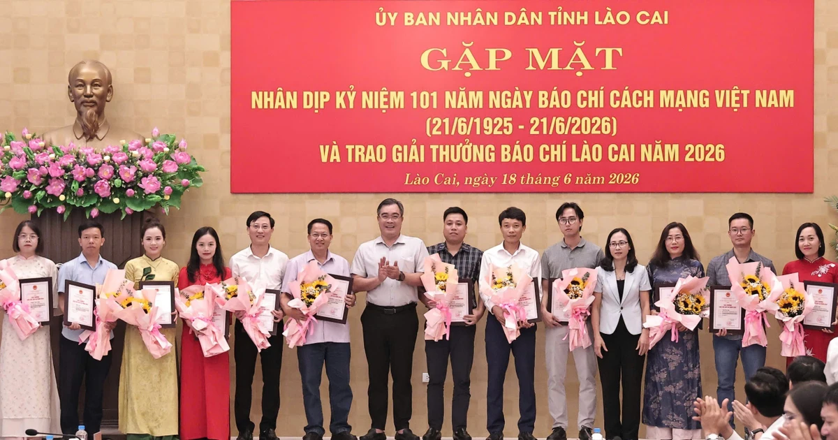 Báo Tiền Phong đạt giải C báo chí tỉnh Lào Cai