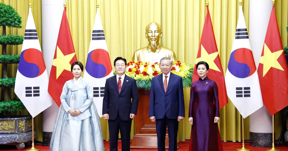 Tổng Bí thư, Chủ tịch nước Tô Lâm chủ trì Lễ đón chính thức Tổng thống Hàn Quốc