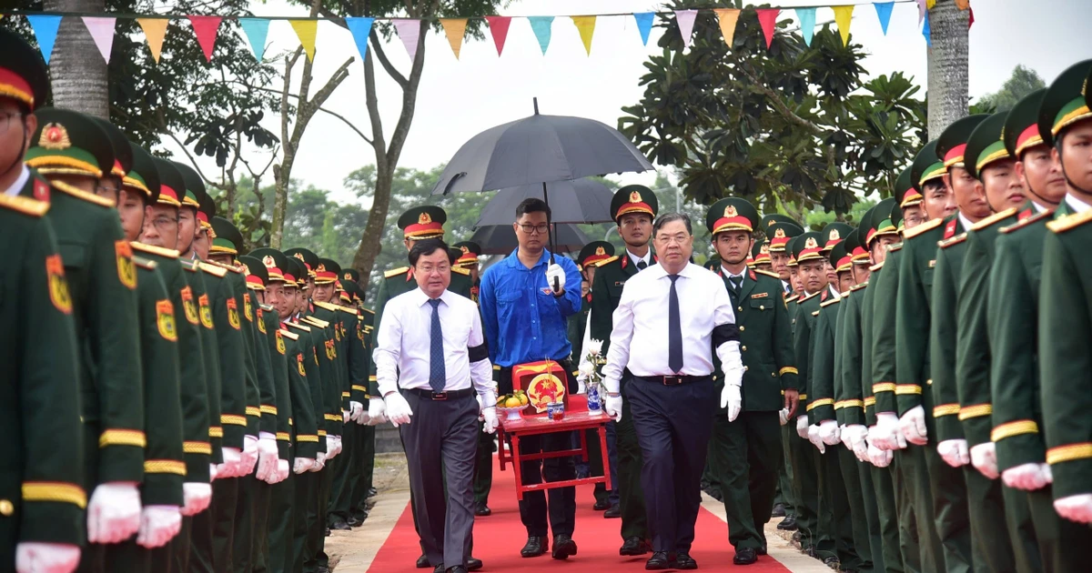 Tây Ninh truy điệu, an táng 173 hài cốt liệt sĩ hy sinh tại Campuchia