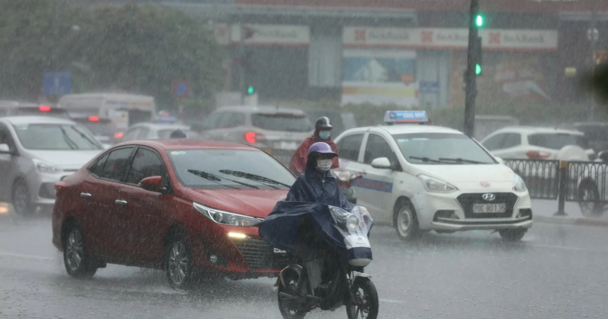 Từ chiều tối nay, miền Bắc bước vào đợt mưa lớn diện rộng