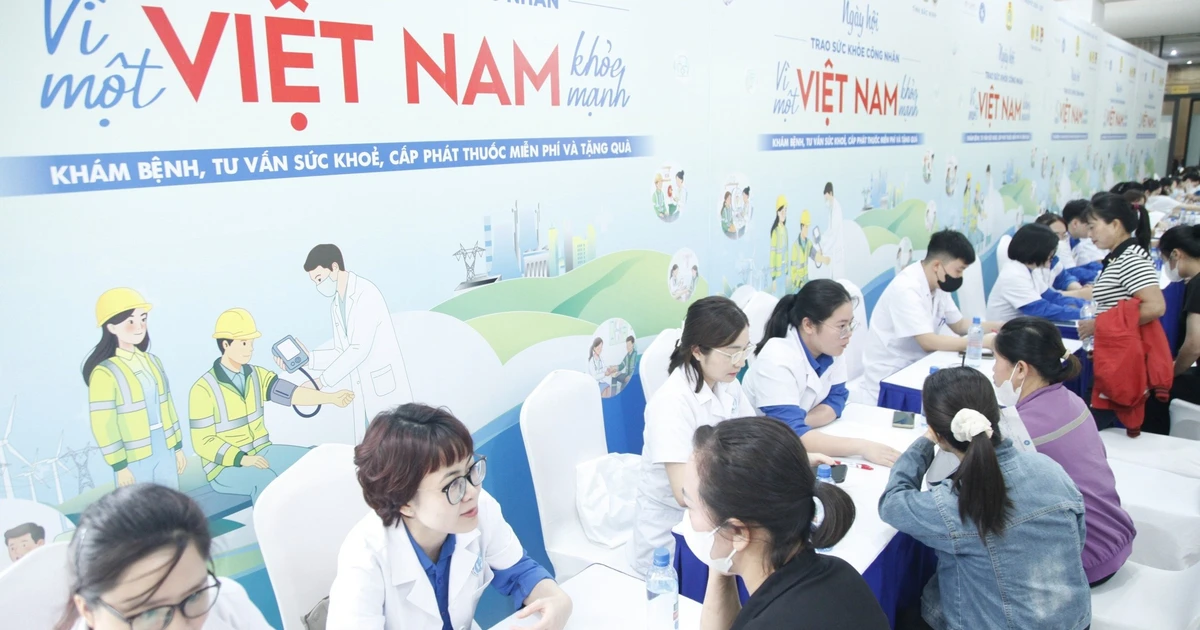 Hàng nghìn công nhân Bắc Ninh được khám sức khỏe miễn phí