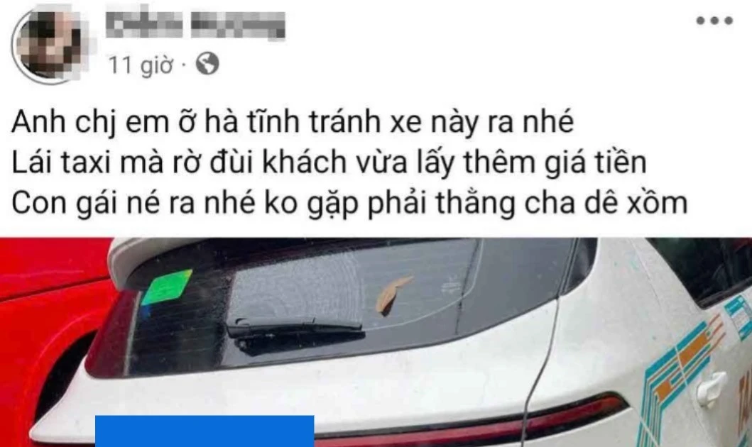 Nữ hành khách đăng bài 'tố' tài xế có hành vi sàm sỡ gây xôn xao dư luận
