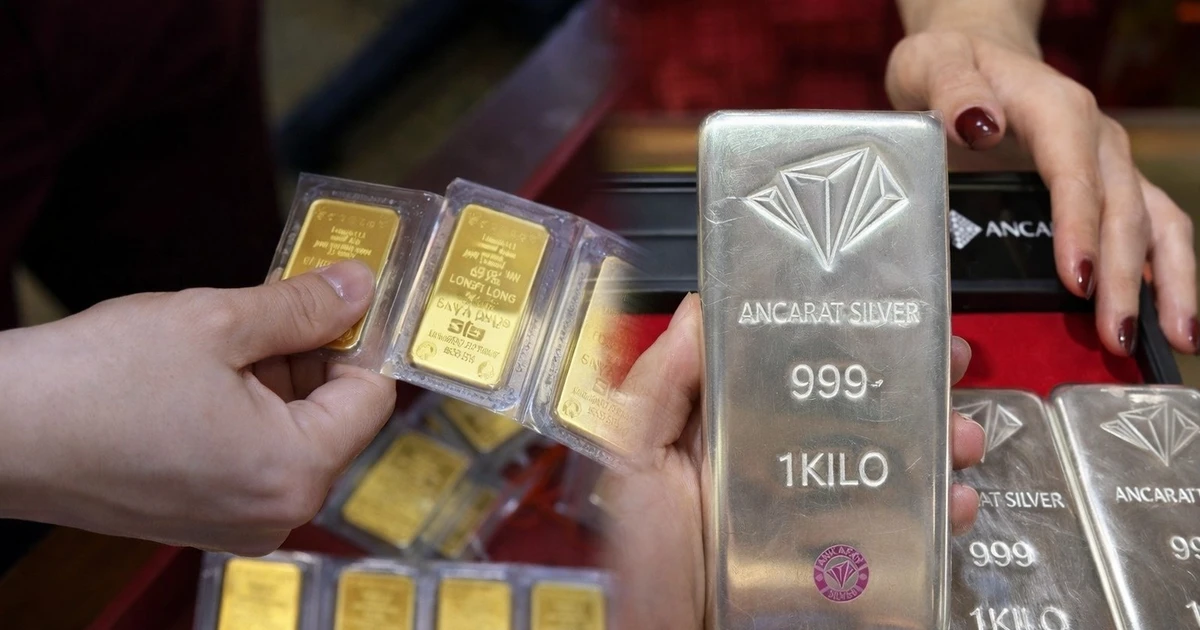 Giá vàng, bạc tiếp đà giảm