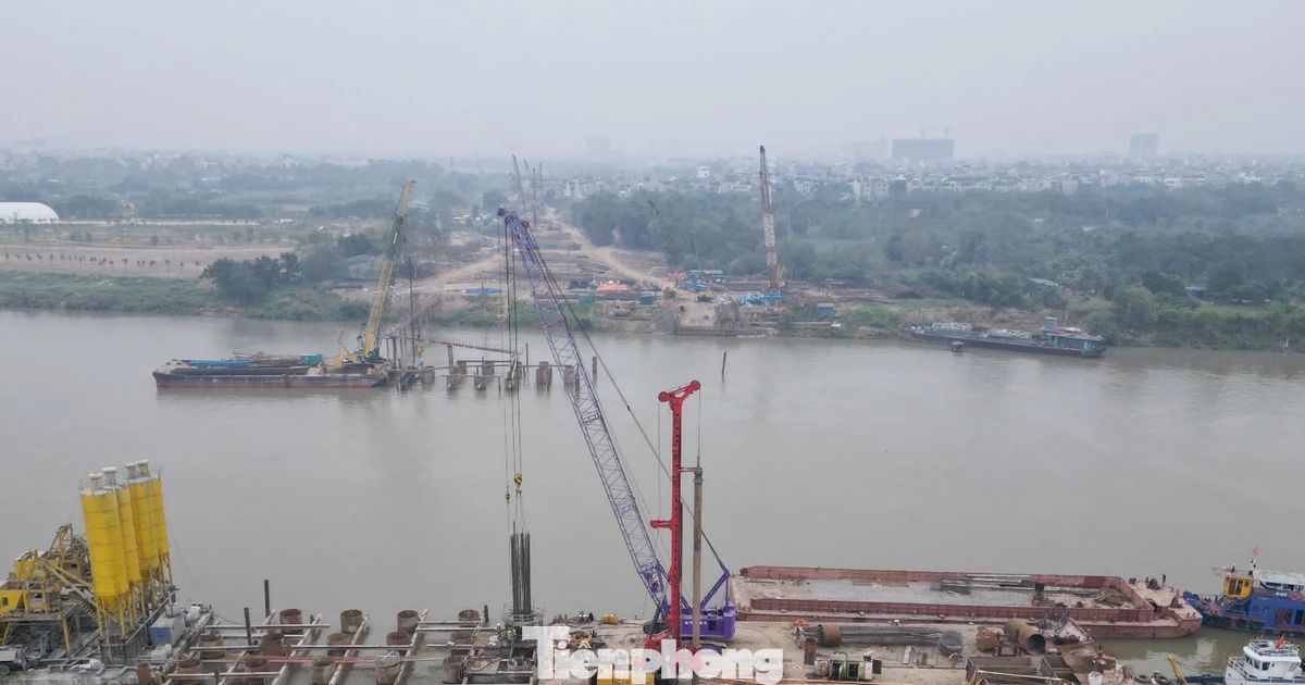 Cầu Trần Hưng Đạo gần 16.000 tỷ đồng thi công xuyên Tết, phấn đấu hoàn thành hạng mục cọc khoan nhồi