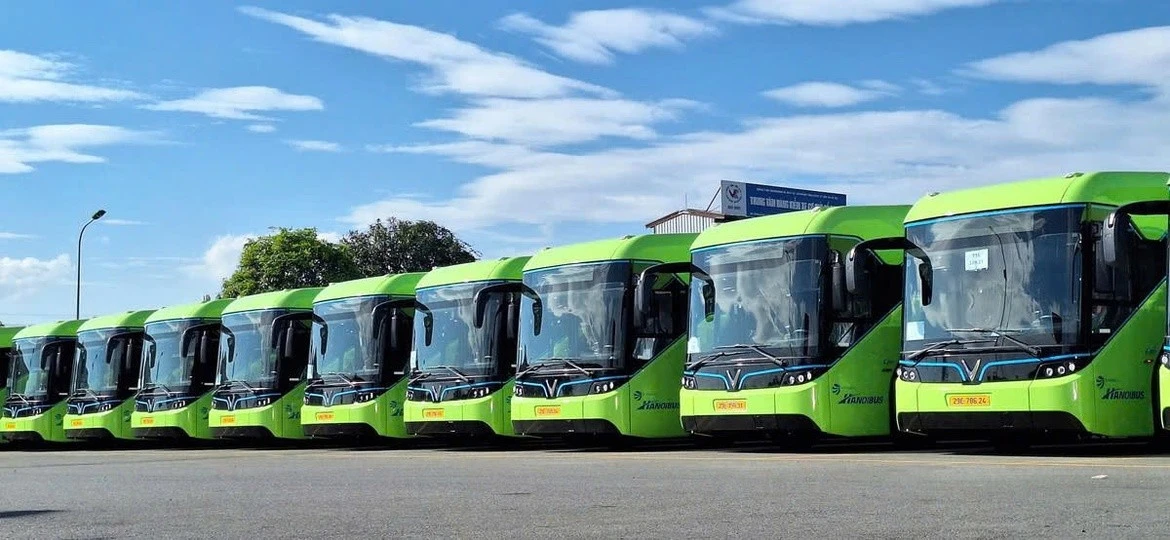 Tuyến buýt số 54 Long Biên - Bắc Ninh được thay mới phương tiện bằng xe điện