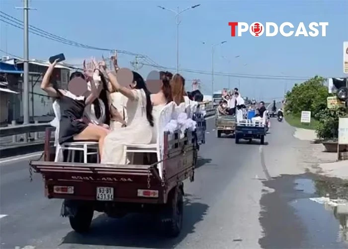 NÓNG 29/6: Vụ đoàn đưa dâu bằng xe ba bánh: 4 tài xế bị phạt, tịch thu 3 phương tiện