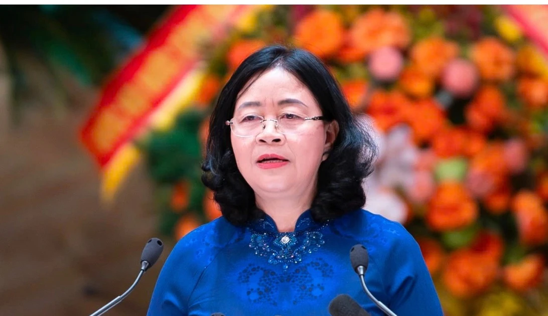 Chân dung Chủ tịch Ủy ban Trung ương Mặt trận Tổ quốc Việt Nam Bùi Thị Minh Hoài