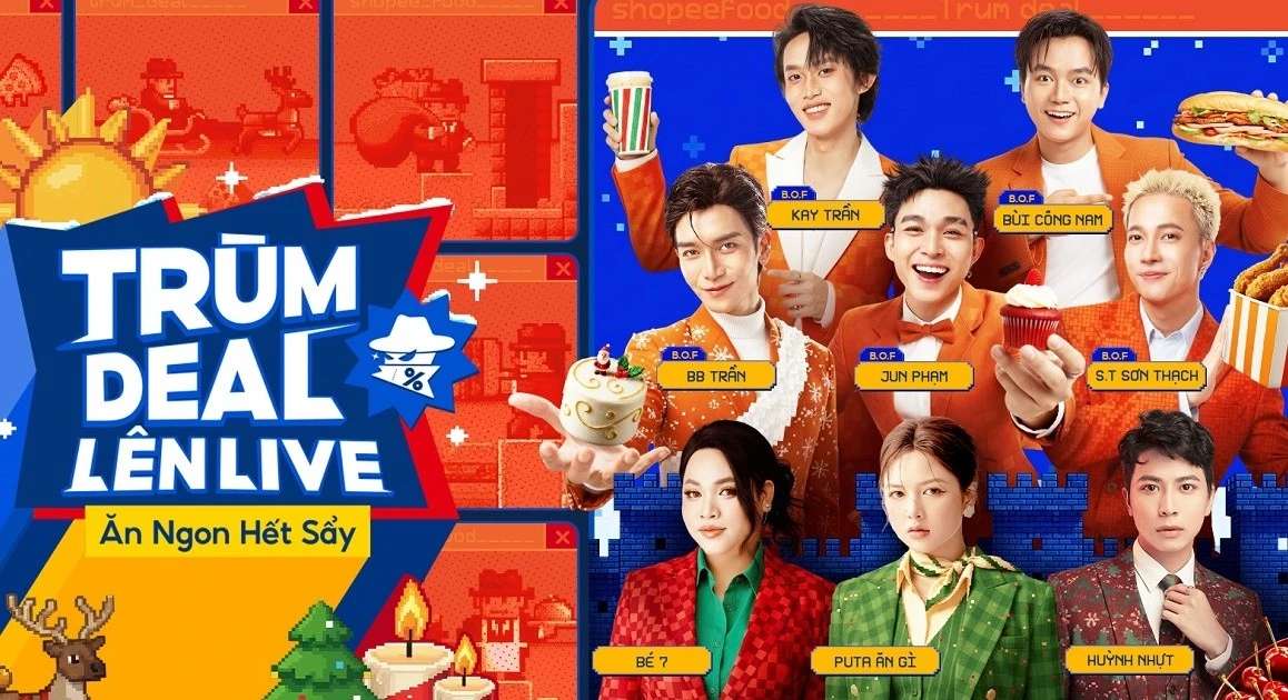 B.O.F tái xuất ShopeeFood Trùm Deal Lên Live 17.12 hứa hẹn khiến fan chao đảo vì cuộc hội ngộ